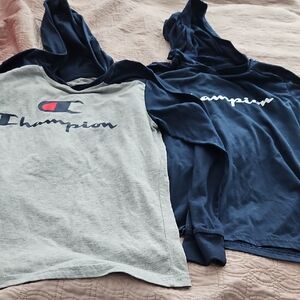 Champion Kids' Gray and Navy Hoodies
